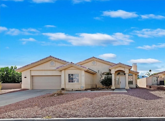 view of front of house featuring a garage