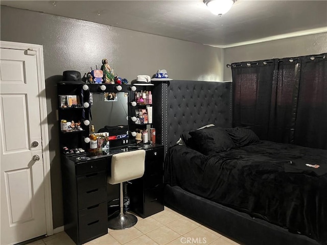 view of tiled bedroom