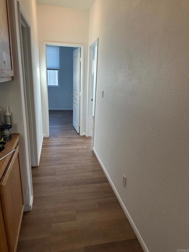 hall featuring light hardwood / wood-style flooring