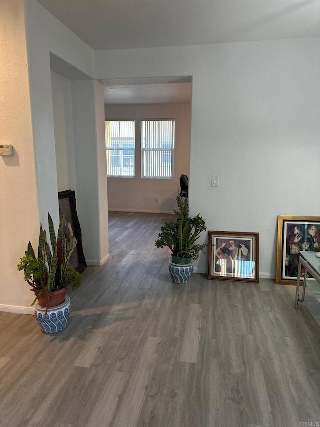 interior space featuring hardwood / wood-style floors