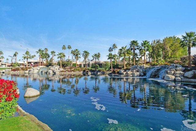 view of water feature