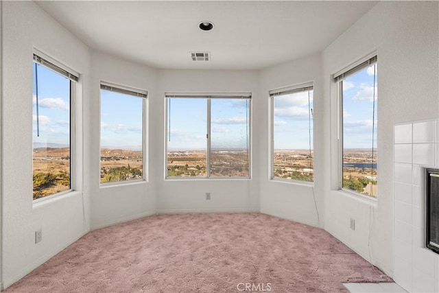 unfurnished sunroom with plenty of natural light