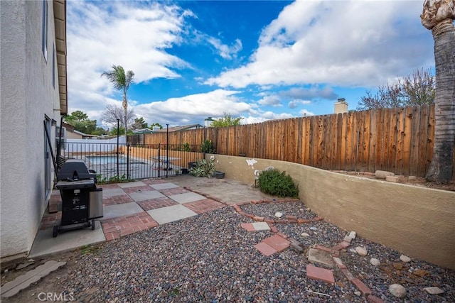 view of yard featuring a patio area