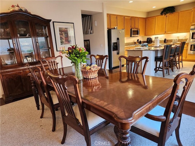 view of dining room