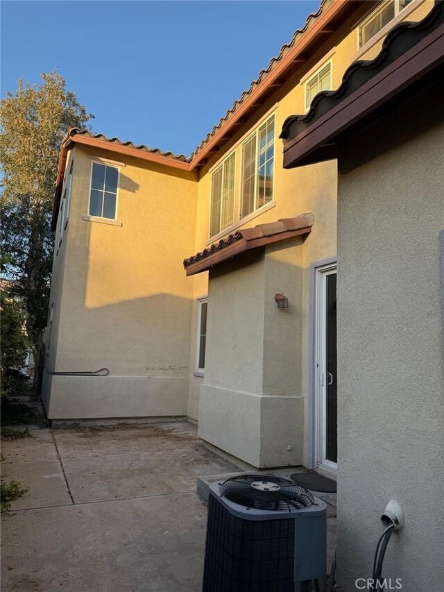 view of patio / terrace featuring central AC