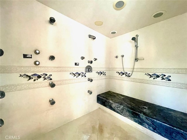 bathroom featuring tile patterned floors