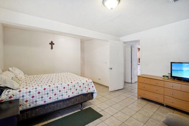 view of tiled bedroom