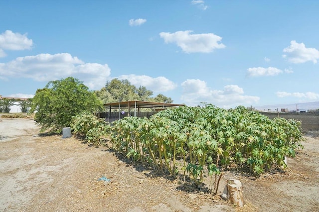 view of yard with a sunroom