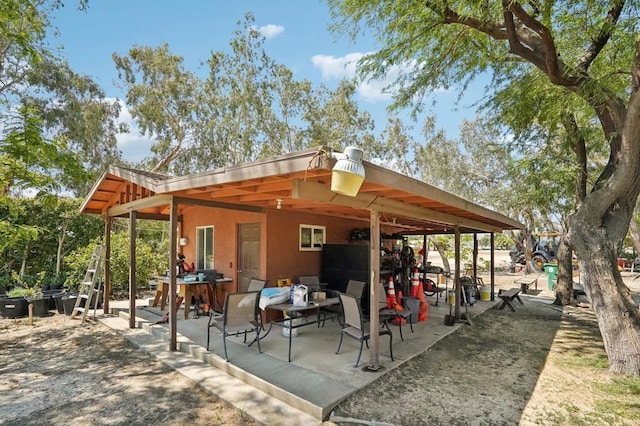 exterior space with a patio