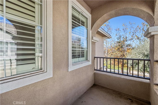 view of balcony