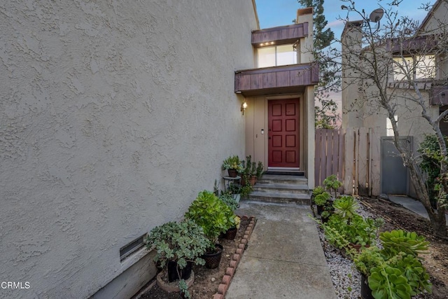 view of entrance to property