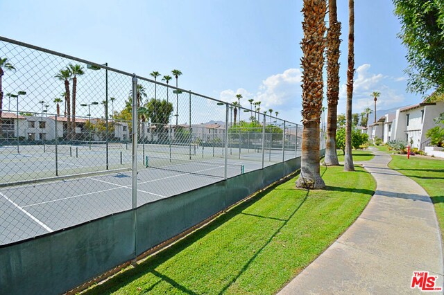 view of tennis court