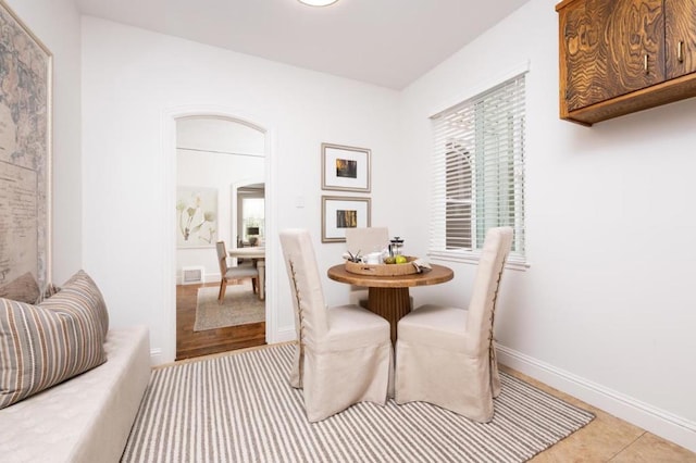 view of dining room