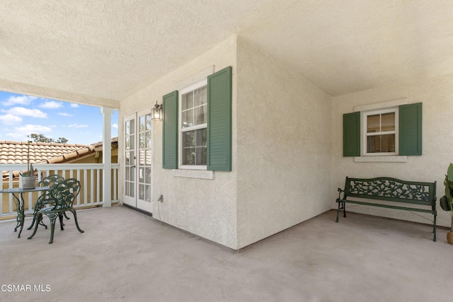 view of patio with covered porch