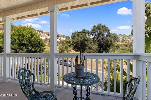 view of balcony