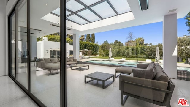 view of patio / terrace with an outdoor living space