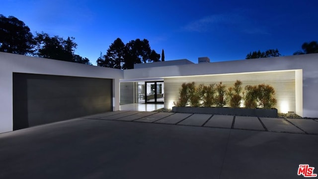 view of front of property with french doors