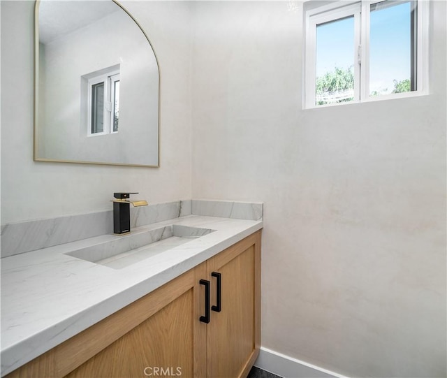 bathroom featuring vanity