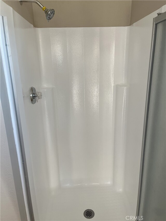 bathroom with a shower