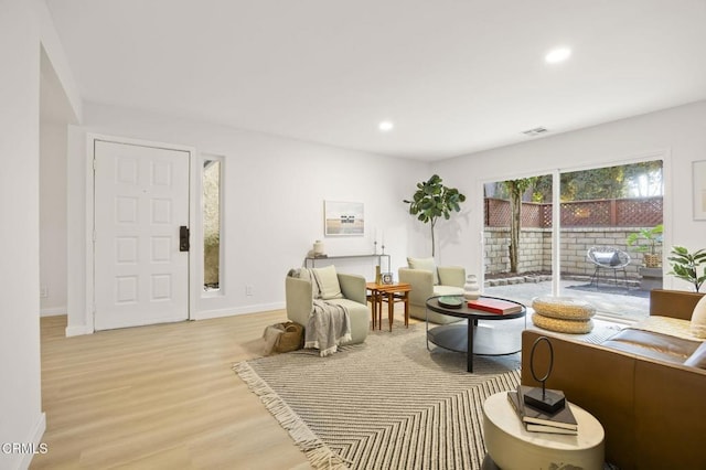 interior space featuring light hardwood / wood-style flooring