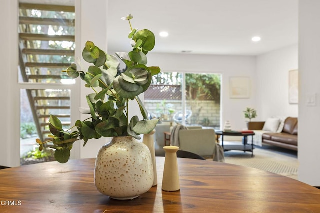 view of dining room