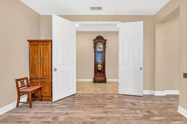 interior space featuring light hardwood / wood-style flooring