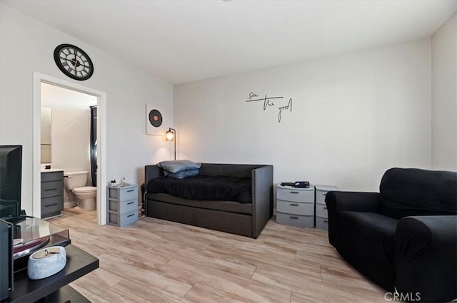 bedroom with ensuite bathroom