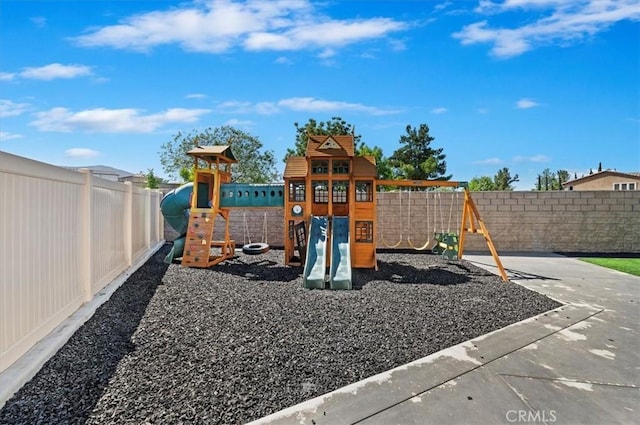 view of jungle gym