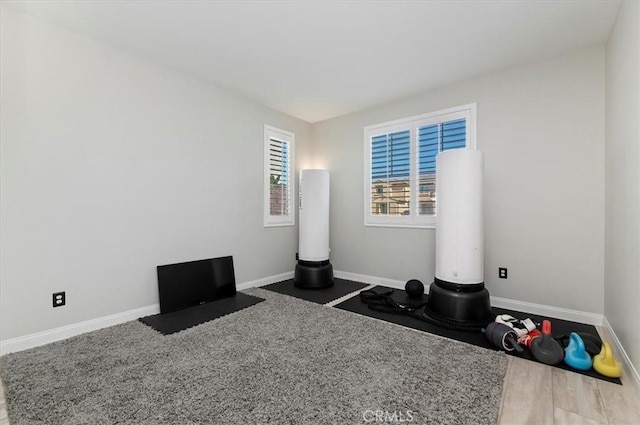 interior space featuring carpet floors