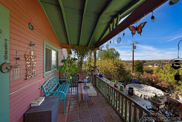 view of balcony