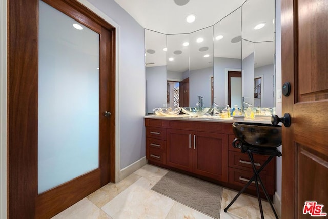 bathroom with vanity