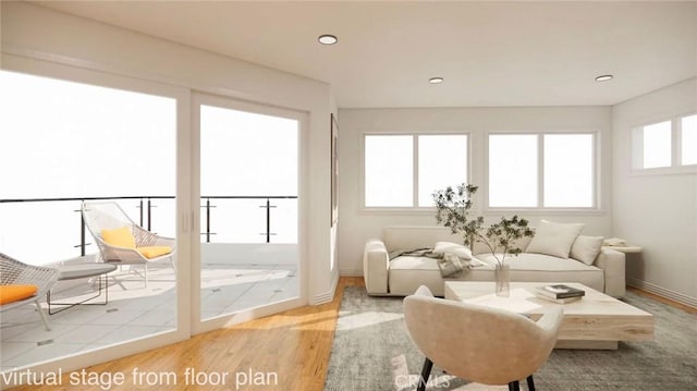 sunroom / solarium featuring a wealth of natural light