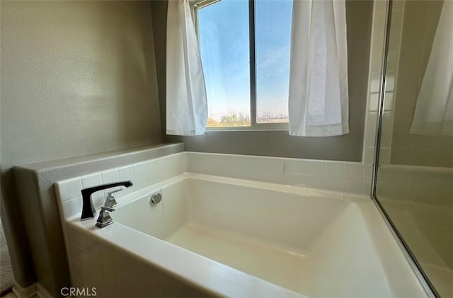 bathroom with a bathing tub