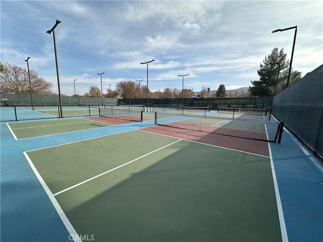 view of sport court