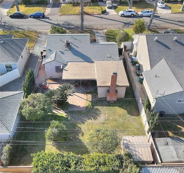 bird's eye view with a residential view