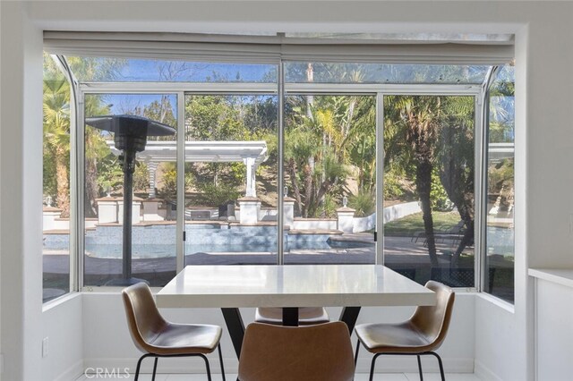 view of sunroom / solarium