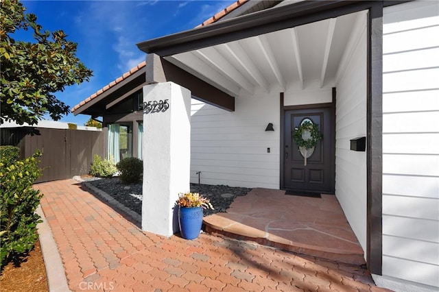 view of entrance to property