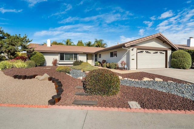 ranch-style house with a garage