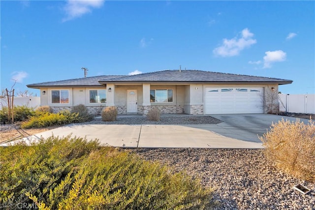 view of front of home featuring a garage