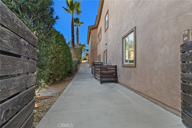 view of home's exterior featuring a patio