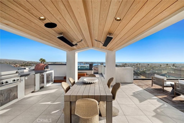 view of patio featuring outdoor dining area and area for grilling