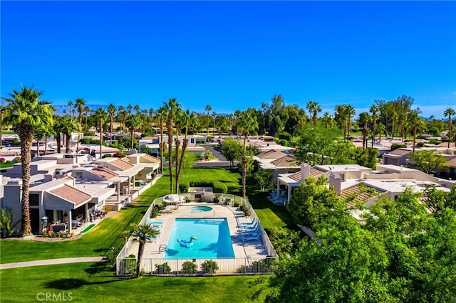 birds eye view of property