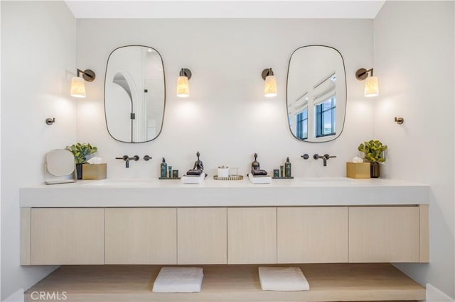 bathroom featuring vanity