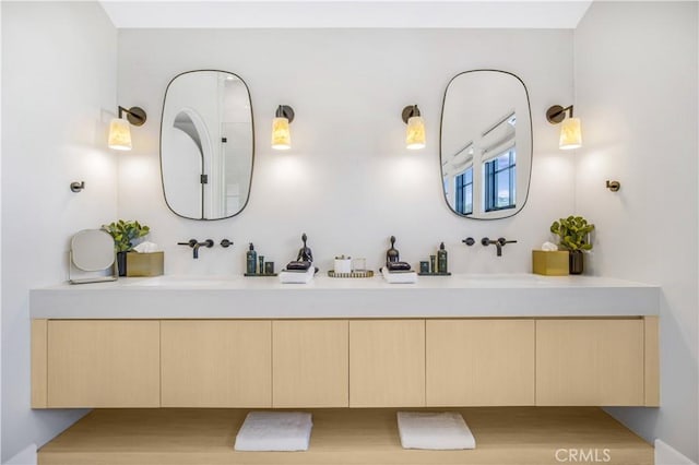 bathroom with vanity