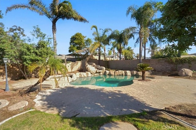 view of pool with a patio area