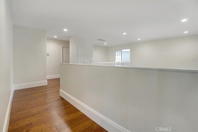 hall featuring hardwood / wood-style flooring