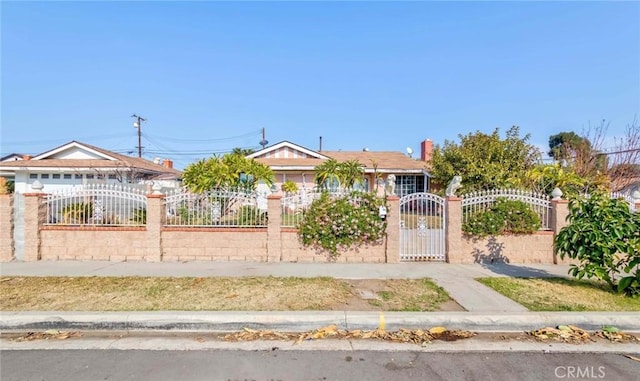 view of front of property