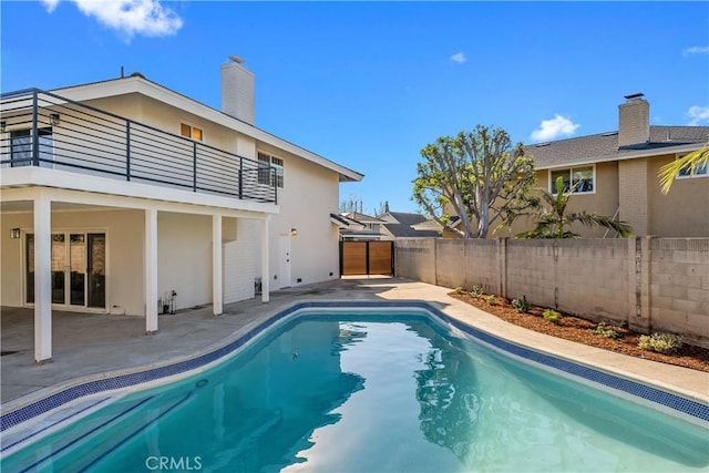 view of pool with a patio