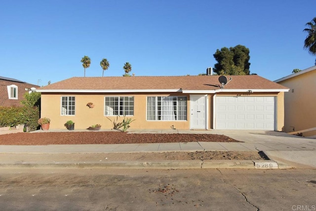 ranch-style house with a garage