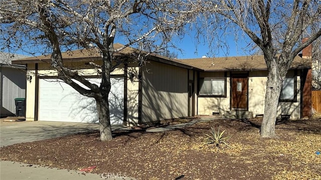 view of home's exterior featuring a garage